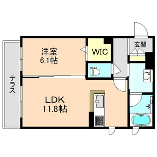 Reunir Gracias【1階】の間取り