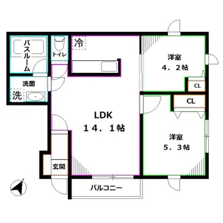 Noa Maile (ノア マイレ)【1階】の間取り