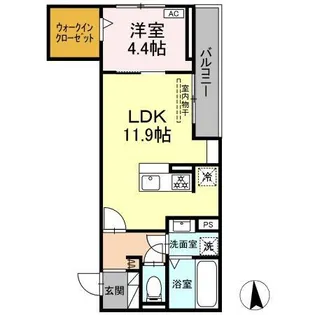 D-Crinum富士見町【1階】の間取り