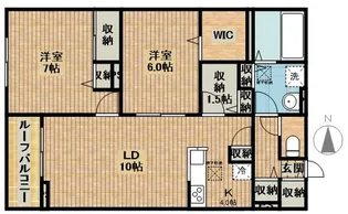 SOLANAII【1階】の間取り