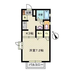 クレールI【2階】の間取り