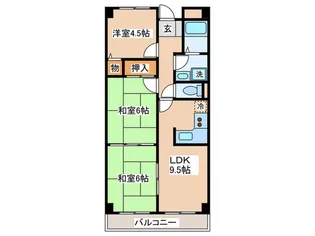 サンライズ西田【2階】の間取り