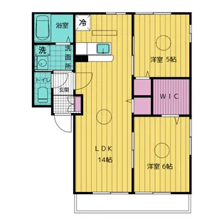 レオミュール【1階】の間取り