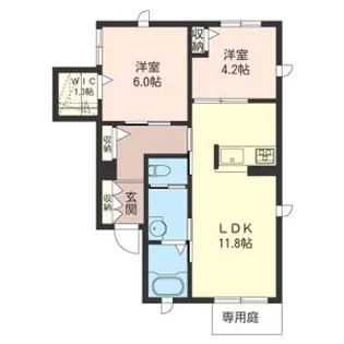 アミスタ【1階】の間取り