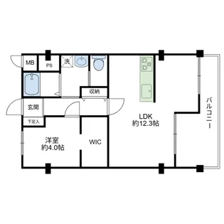 雪ヶ谷第2コーポラス【8階】の間取り