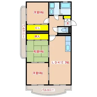 グレイスコート【2階】の間取り