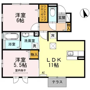 エスペーロ【1階】の間取り