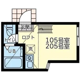 ユナイトファーストブランチ金沢【2階】の間取り
