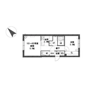 グランメール発寒6-10【3階】の間取り