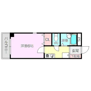 プレジデント豊新【1階】の間取り