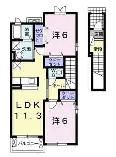 サンクレスト【2階】の間取り
