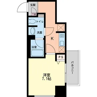 フォレステージュ北堀江【8階】の間取り