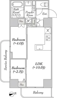 ルミーク浅草【7階】の間取り