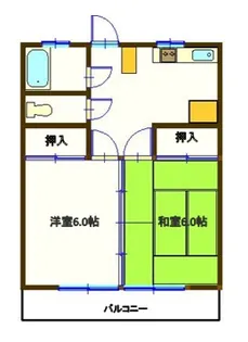 真栄レジデンス【2階】の間取り