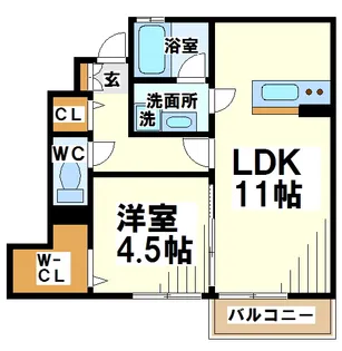 シュールコテデュパルク【1階】の間取り