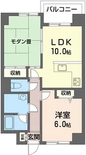 アクトレスフタバ【4階】の間取り