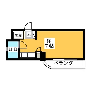三角堂APARTMENTS【3階】の間取り
