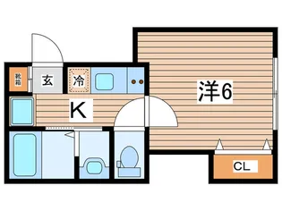 BRESTYLE NIPPA B棟【1階】の間取り