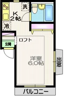 ハイツ目黒【2階】の間取り