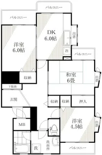 第二湯浅マンション【1階】の間取り
