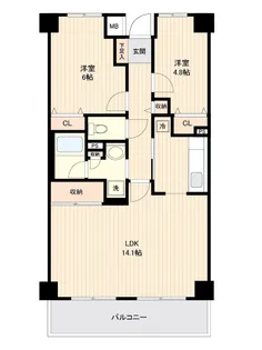 アーバンパーク市ヶ尾【4階】の間取り