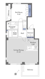 ラフィーヌ中目黒B【3階】の間取り