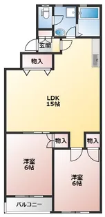 フラットI【2階】の間取り