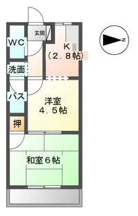 アーバンコートII【1階】の間取り