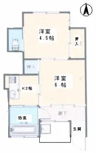 森初アパート【1階】の間取り