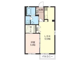 ブルースカイ C【2階】の間取り