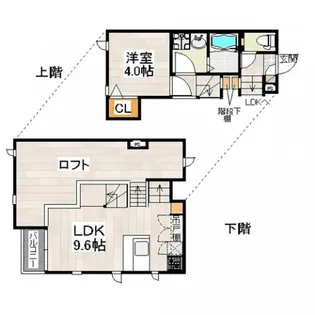 CB香椎レジェール【1階】の間取り