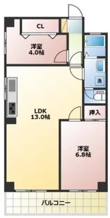 パークヒルズ奥田【3階】の間取り