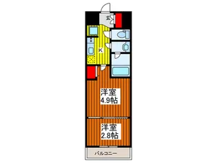 ケリア川口【8階】の間取り