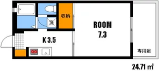 セフィラSSK A棟【1階】の間取り