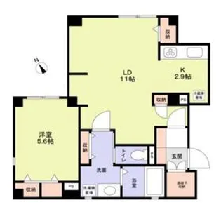 飯田橋ハウス【1階】の間取り