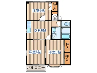 コ-トアイランドG【2階】の間取り