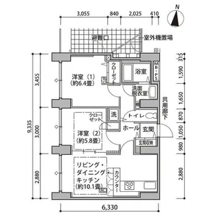 東雲キャナルコートCODAN14号棟【11階】の間取り