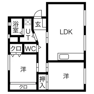 レダン白河【2階】の間取り