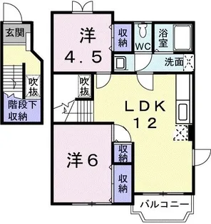 コモドカーサ【2階】の間取り