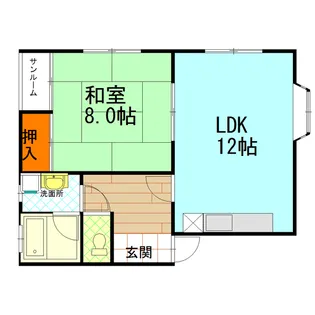 SDハイツ【2階】の間取り