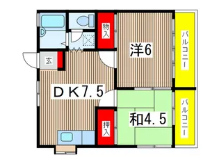 伊藤ハイム【2階】の間取り