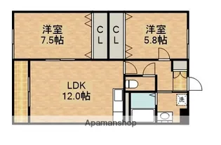 プリントス【1階】の間取り