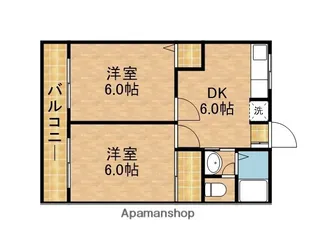 サンエイトB【2階】の間取り