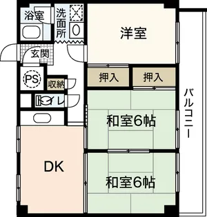 サンエイビル【2階】の間取り