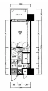 エステート・モア・天神ワーフ【11階】の間取り