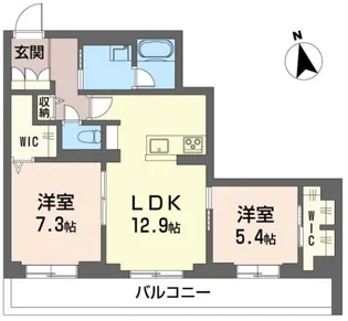 グランレール【3階】の間取り