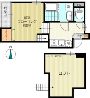 西早稲田アパートメント【1階】の間取り