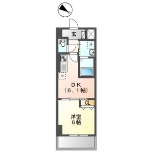 フローラ小石川【2階】の間取り