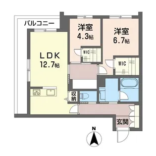 シャーメゾン オウル【3階】の間取り
