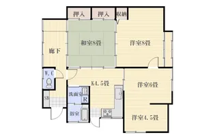 コーポ倉【1階】の間取り